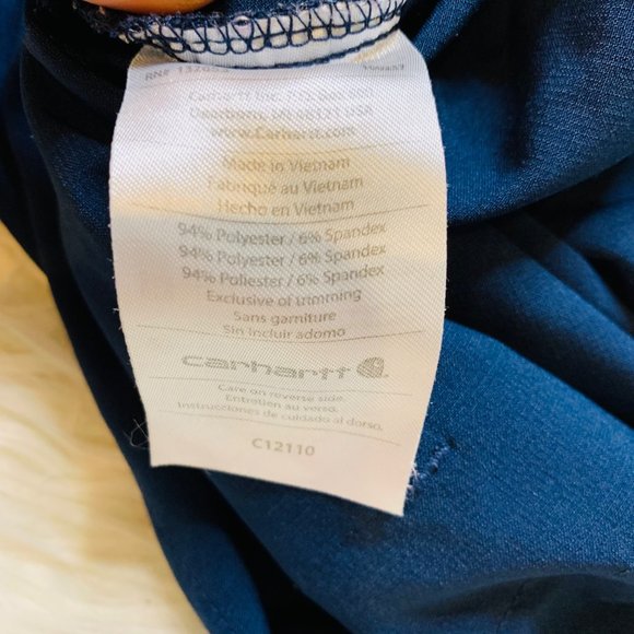 Carhartt Scrubs C12110 Force Women's Cross-Flex V-Neck Media Scrub Top Size XS - Picture 9 of 11